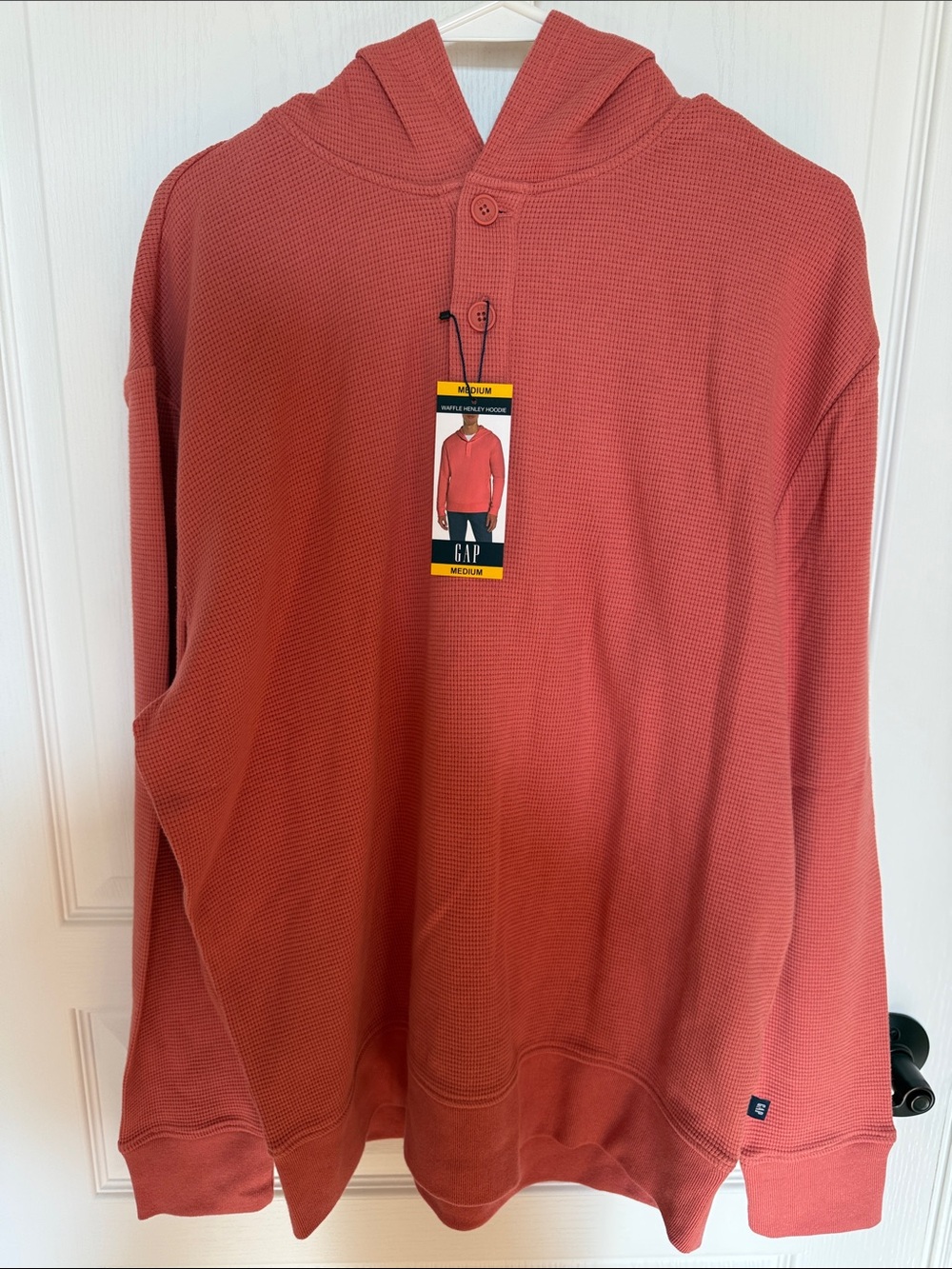 GAP Men’s Hooded Waffle-Knit Sweater